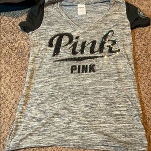 Pink bling tee